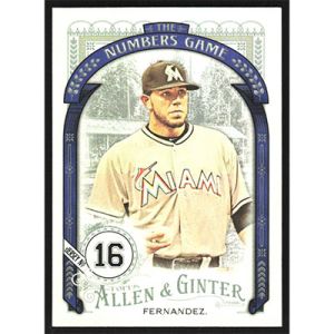 2016 Topps Allen & Ginter The Numbers Game #NG-57 Jose Fernandez