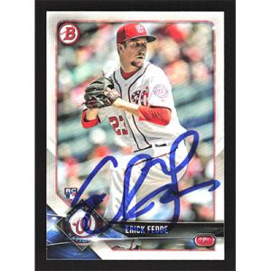 2018 Bowman #35 Erick Fedde Autographed