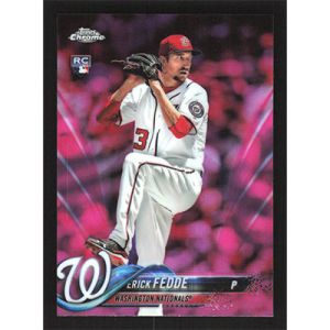 2018 Topps Chrome Pink Refractors #76 Erick Fedde