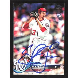 2018 Topps #217 Erick Fedde Autographed