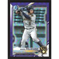 2021 Bowman Prospects Purple Refractors #BCP-133 Mario Feliciano