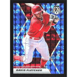 2021 Panini Mosaic Blue Camo #68 David Fletcher