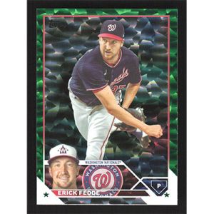 2023 Topps Green Foil #258 Erick Fedde