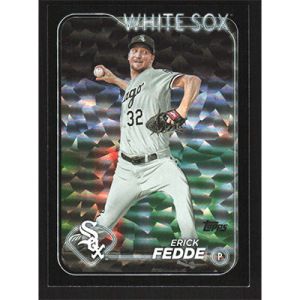 2024 Topps Black Crackle Foil #405 Erick Fedde