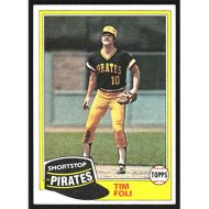 1981 Topps #501 Tim Foli