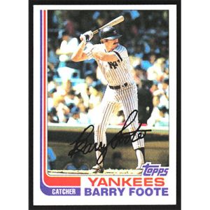 1982 Topps #706 Barry Foote