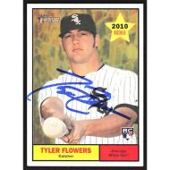 2010 Topps Heritage #276 Tyler Flowers Autographed