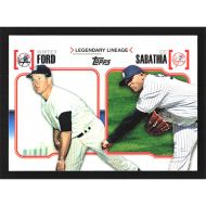 2010 Topps Legendary Lineage #LL19 W. Ford/CC Sabathia