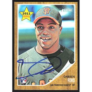 2011 Topps Heritage #289 Darren Ford Autographed