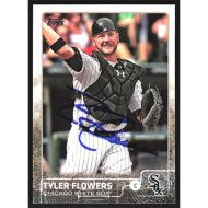 2015 Topps #22 Tyler Flowers Autographed