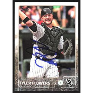 2015 Topps #22 Tyler Flowers Autographed