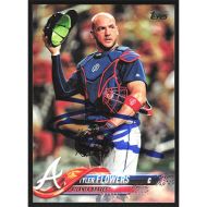2018 Topps #328 Tyler Flowers Autographed
