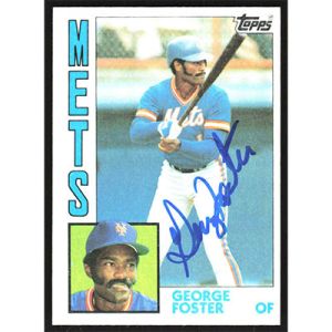 1984 Topps #350 George Foster Autographed