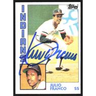 1984 Topps #48 Julio Franco Autographed