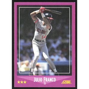 1988 Score #60 Julio Franco