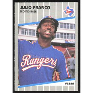 1989 Fleer Update #U-64 Julio Franco