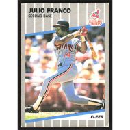 1989 Fleer #404 Julio Franco