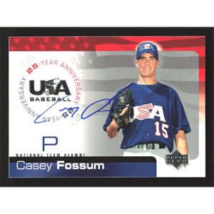 2004 USA Basebal 25th Anniversary #USA-59 Casey Fossum Autographed