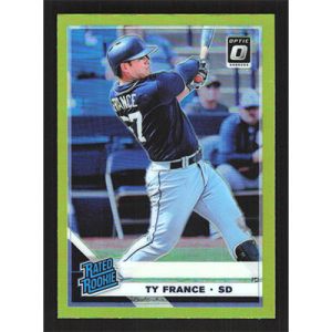 2019 Donruss Optic Lime Green #58 Ty France Rated Rookie