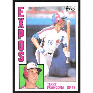 1984 Topps #496 Terry Francona