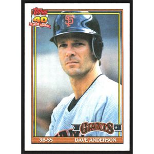 1991 Topps #572 Dave Anderson