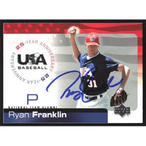 2004 USA Baseball 25th Anniversary #USA-61 Ryan Franklin Autographed