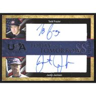 2006 USA Baseball Today And Tomorrow Signatures Blue #TT-8 T. Frazier/J. Jackson Autographed