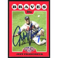 2008 Topps Opening Day #143 Jeff Francoeur Autographed