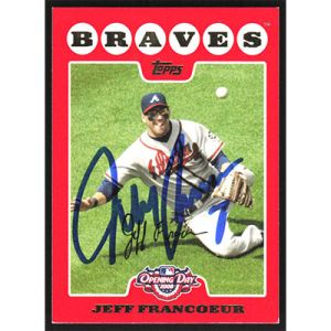 2008 Topps Opening Day #143 Jeff Francoeur Autographed