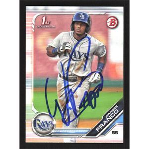 2019 Bowman Prospects #BP-100 Wander Franco Autographed