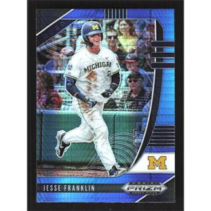 2020 Panini Prizm Draft Picks Blue and Carolina Blue Hyper #PDP97 Jesse Franklin