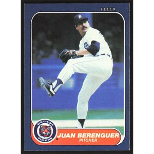 1986 Fleer #221 Juan Berenguer