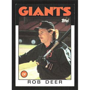 1986 Topps #249 Rob Deer
