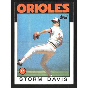 1986 Topps #469 Storm Davis