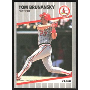 1989 Fleer #444 Tom Brunansky