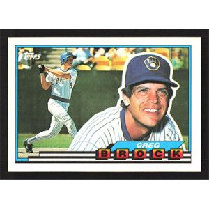 1989 Topps Big #100 Greg Brock