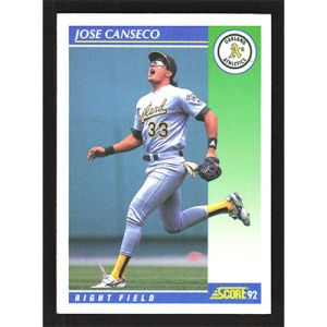 1992 Score #500 Jose Canseco