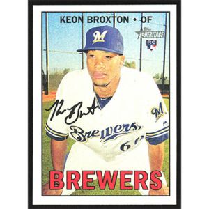 2016 Topps Heritage #522 Keon Broxton