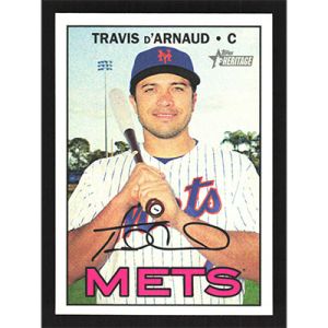2016 Topps Heritage #526 Travis d'Arnaud