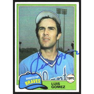 1981 Topps #477 Luis Gomez Autographed