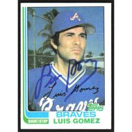 1982 Topps #372 Luis Gomez Autographed