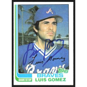 1982 Topps #372 Luis Gomez Autographed