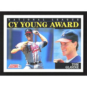 1992 Score #791 Tom Glavine Cy Young Award