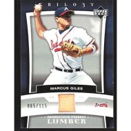 2005 Upper Deck Trilogy Generations Present Lumber Silver #PR-MG Marcus Giles Bat