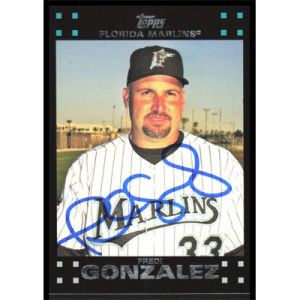2007 Topps #616 Fredi Gonzalez Autographed