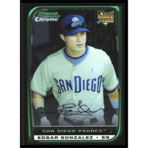 2008 Bowman Chrome Draft #BDP44 Edgar Gonzalez