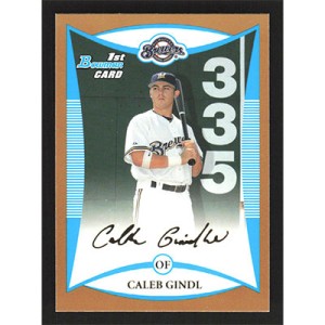 2008 Bowman Prospects Gold #BP85 Caleb Gindl