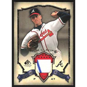 2008 SP Legendary Cuts Destined for History Memorabilia #DH-TG Tom Glavine Jersey with Pinstripe
