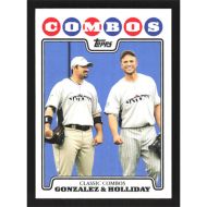 2008 Topps Update #UH142 A. Gonzalez/M. Holliday Classic Combos