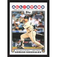 2008 Topps Update #UH229 Adrian Gonzalez All-Star
